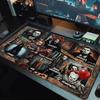 Horror Movie Series Color Mouse Pad Large Gaming Table Cushion Non-slip Laptop Tablet Big Mousepad XXL Mat Mini PC Playmat With Lock edge