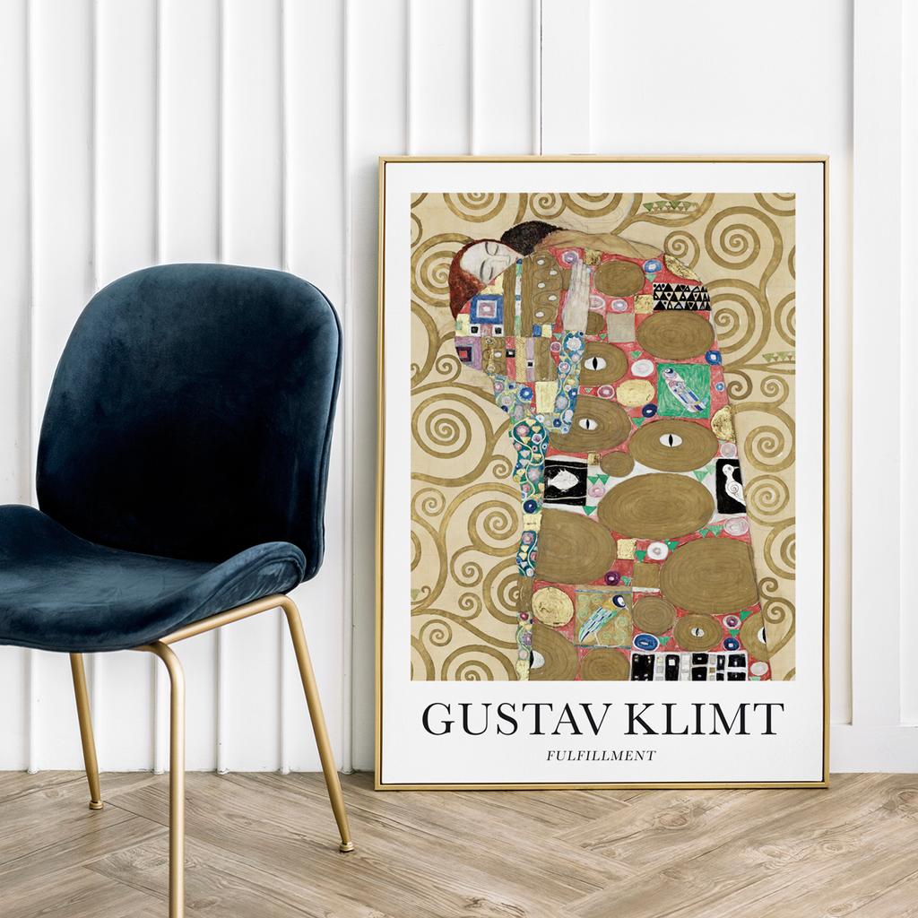Poster Gustav Klimt Abstraction Fulfillment