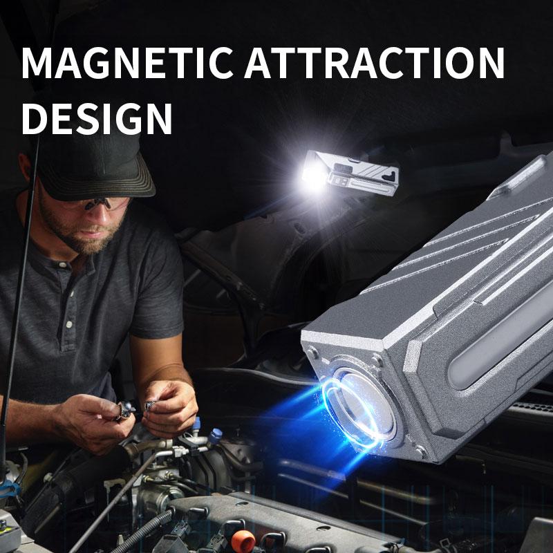 Rotatable LED Headlamp with Magnet Tail & Side Light Motion Sensor USB Rechargeable for Cycling Work Hiking Camping Running