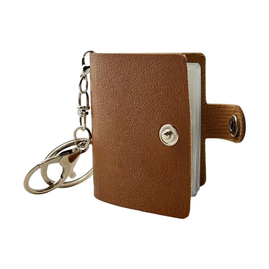 Fotokarten-Ordneralbum, Mini-Fotoalbum mit Schlüsselanhänger 2" Fotokarten-Ordner, Mini-Fotokarten-Halter zum Sammeln