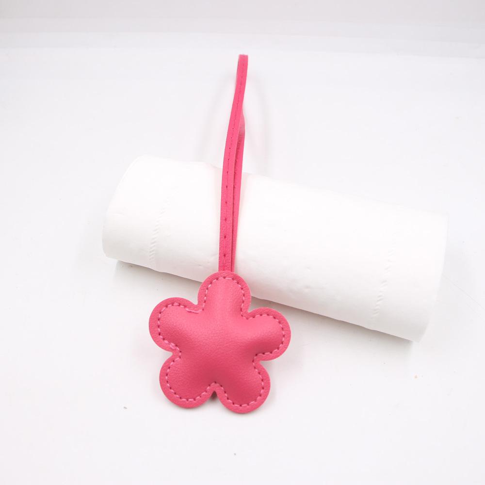 New Festival Flower Leather Hanging Rope Knotting Miu Luggage Clothing Accessories Hanging Accessories Decoration Cherry Blossom Pendant