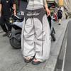 Women's Hip-Hop Style Patchwork Wide-Leg Overalls for Spring/Summer