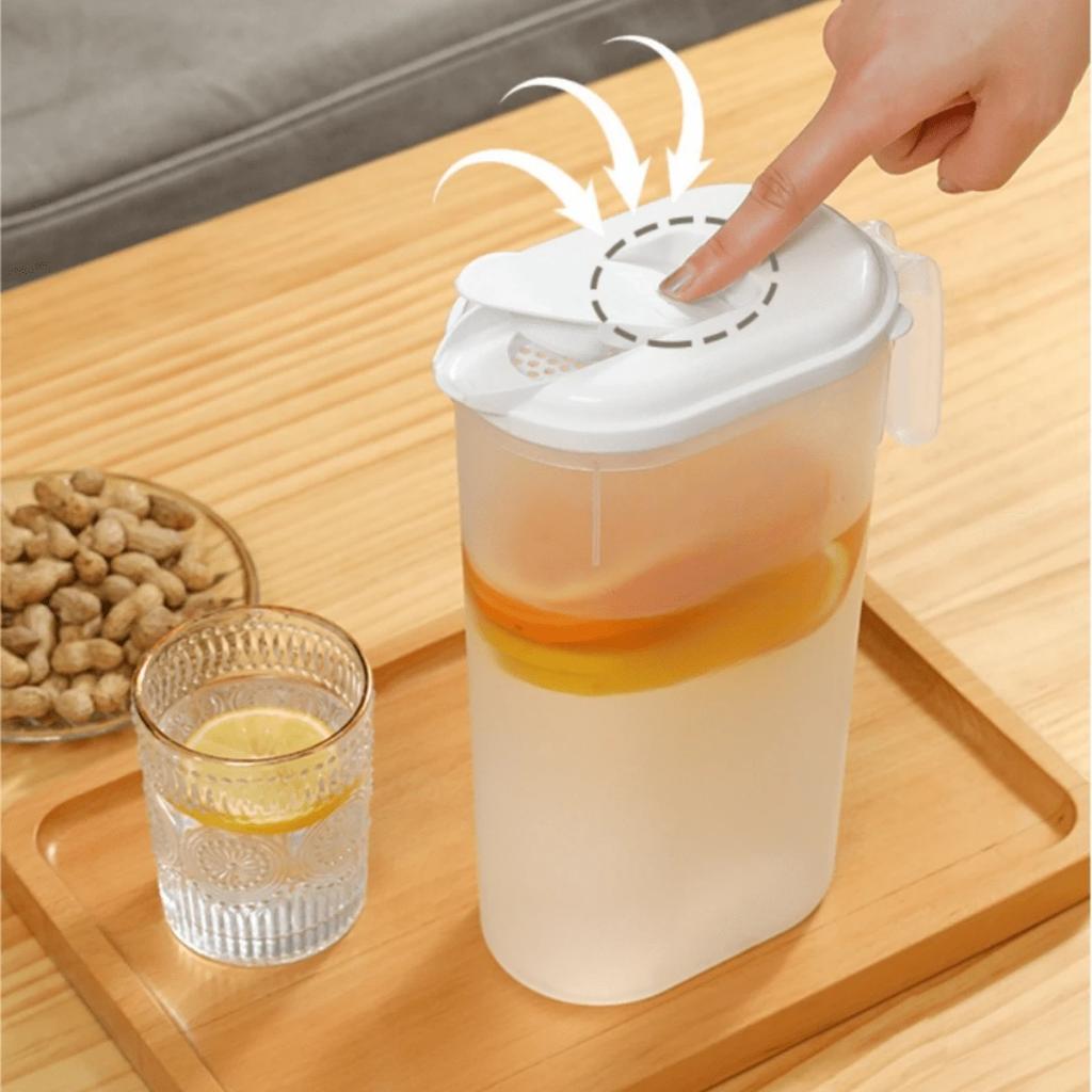 1800/2500 ml stor kapasitet kald vannkoker husholdningsplast gjennomsiktig fruktte kald te vannkoker hvit kokende vannkoker