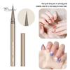 1/5Pcs Nail Art Brush Ultra-fine Nylon Hair Comfortable Grip Metal Body Portable Beginner Professional DIY Nail Art Color Drawing Liner Dotting Pen