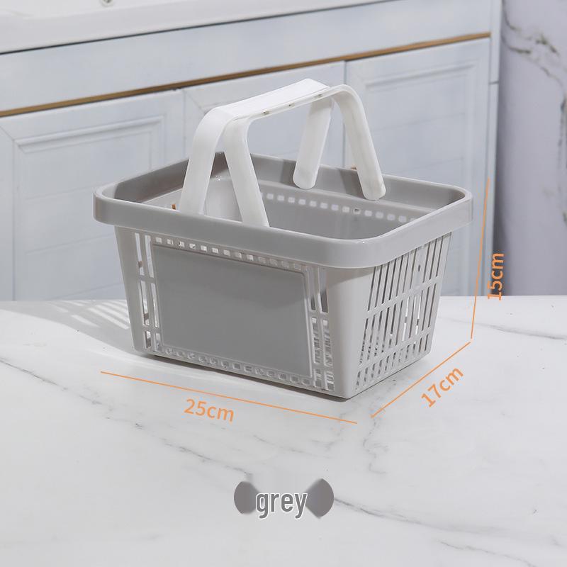 Modern Handheld Bathroom Cosmetics Organizer Basket