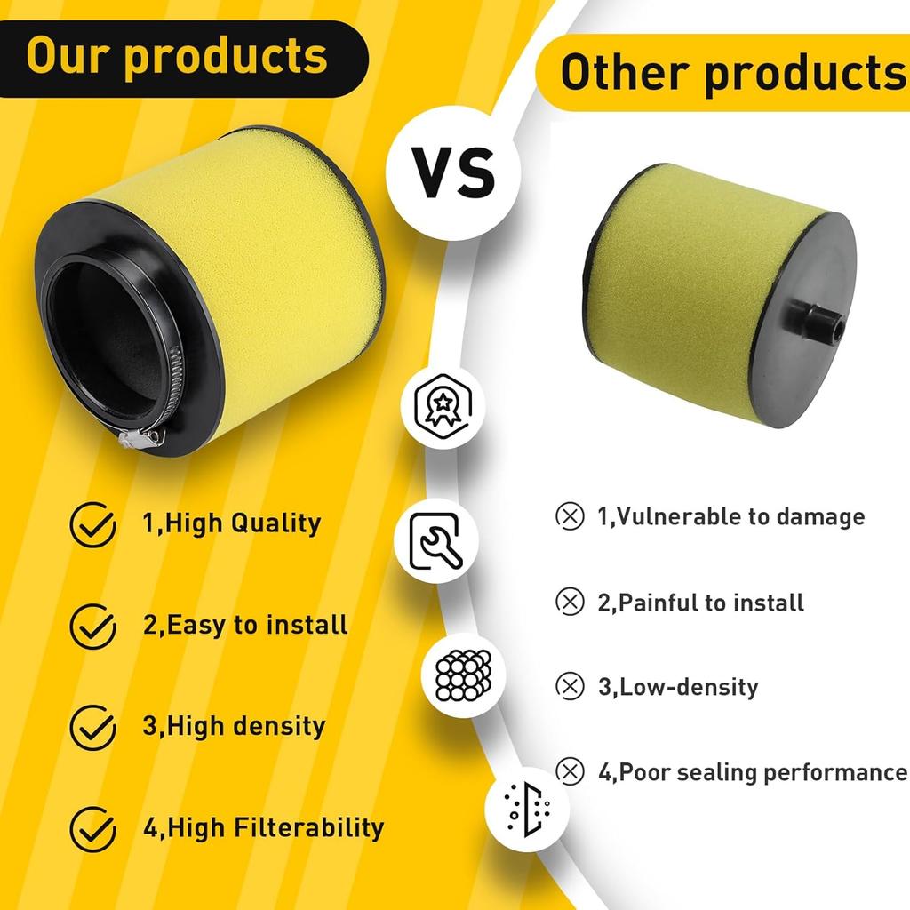 Foreman 450 Air Filter Replacement For Honda Rancher 350 TRX350FE TRX350TM TRX350TE Rancher 400 TRX400FA TRX400FGA Foreman 450 400TRX400FW TRX450S