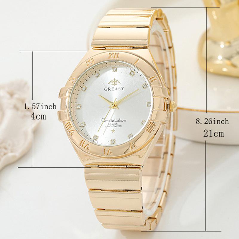Neue Mode Unisex Quarz Uhr: Lässige Armbanduhr aus Legierungsstahl für Damen und Herren