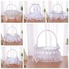 White Western Wedding Bridal Gift Wedding Supplies Party Decor Flower Basket Flower Girl Basket