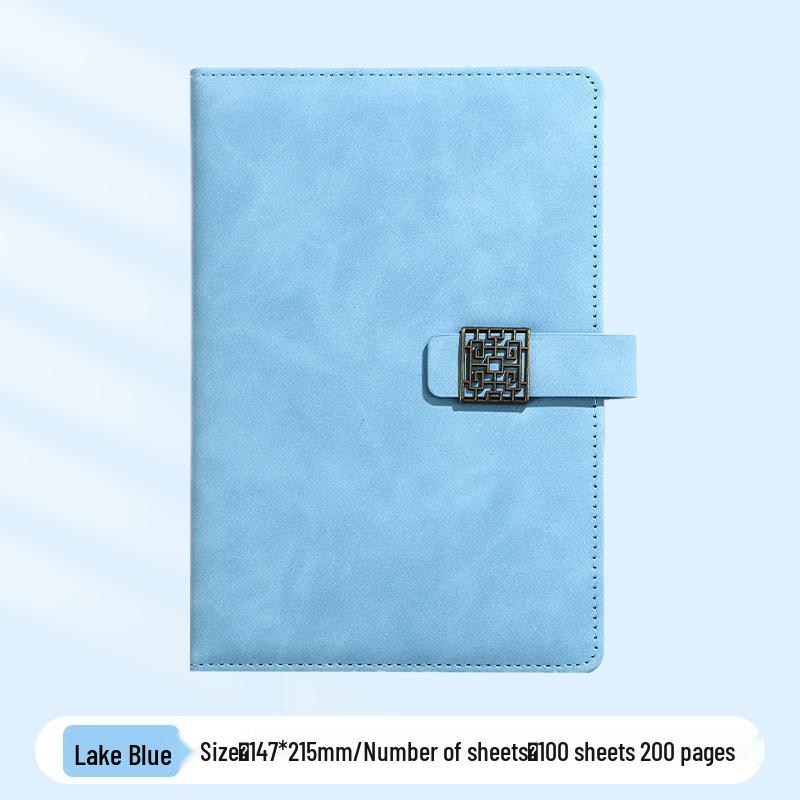 A5 Business Office Snap Button Notebook with Custom LOGO for Meetings