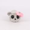 15cm Grey Big Eyed Hamster Plush Toys Bow Hamster Plush Doll Soft Stuffed Animal Toy Cute Plushies Kids Birthday Halloween Gifts