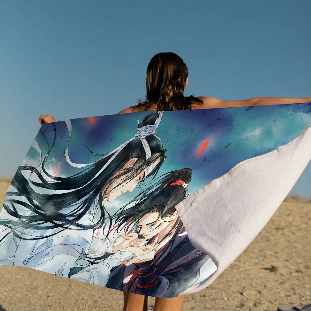 Anime Mo Dao Zu Shi Anime Beach Swimming Towel Soft Absorbent Washcloth Children's Gifts For Kids Travel Camping Gym
