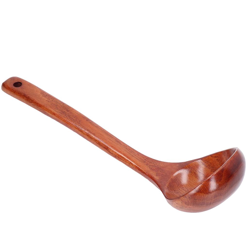 Wooden Spoon Multipurpose   Handle Wood Porridge Ladle for Kitchen Restaurant