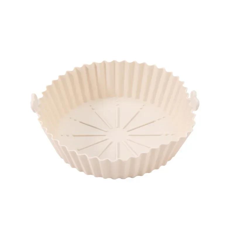 

Силиконовый поднос для фритюрницы, корзина, поднос 17/20/23 см, круглая, квадратная, многоразовая силиконовая подставка для фритюрницы с антипригарным покрытием, безопасная для пищевых продуктов