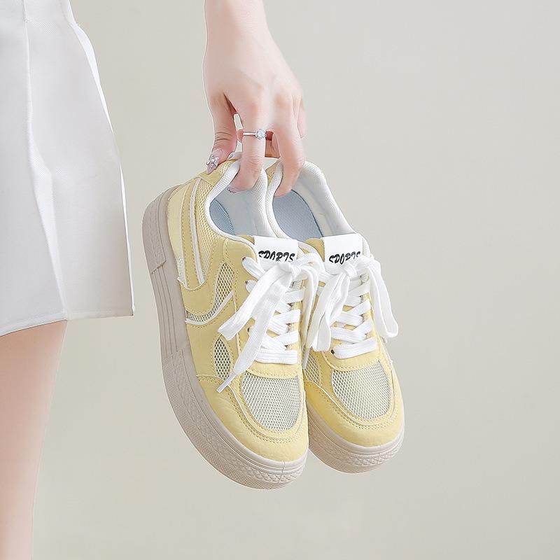 Summer new breathable little white shoes female students through the net versatile casual sports shoes