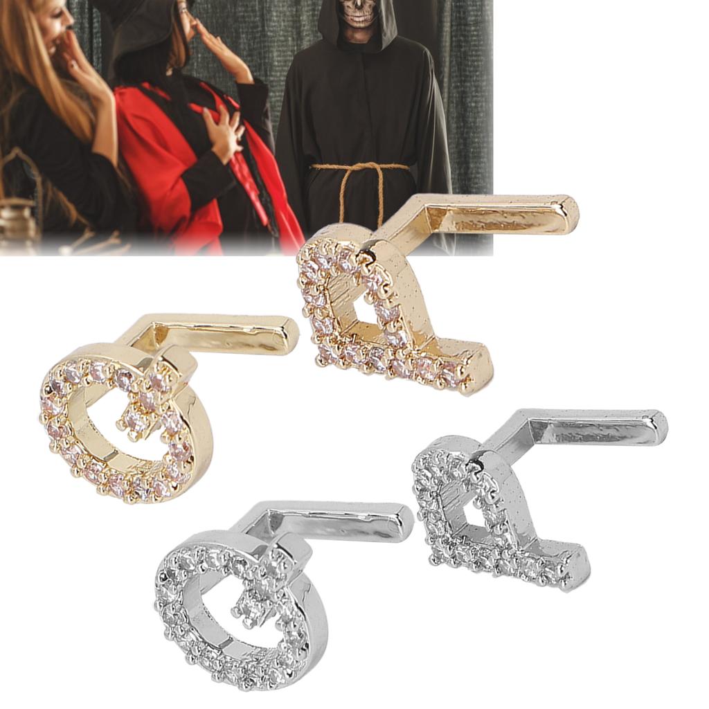 Plated English Letter Teeth Brace Copper Teeth Decoration for Halloween Party Performance