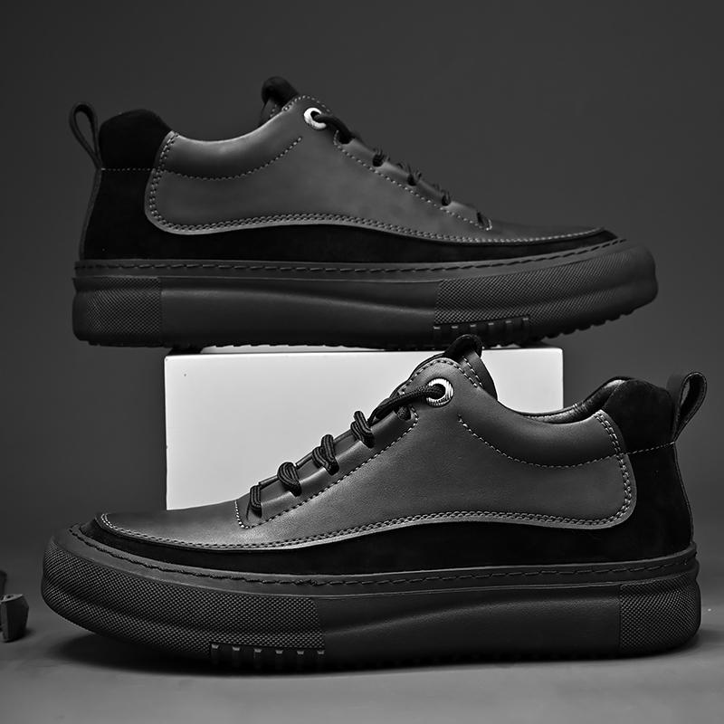 Fashion Genuine Leather Men's Shoes Antiskid Casual Shoes Fashion Men Oxford Shoes Outdoor Sports Sneakers Classic Male Vulcanize Shoes
