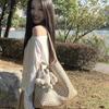 Premium sense niche design hand-woven bag large capacity tote bag casual lazy wind single shoulder underarm bucket bag