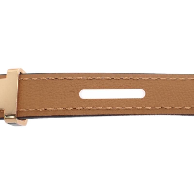 HERMES  H081087  belt black Epsom Women