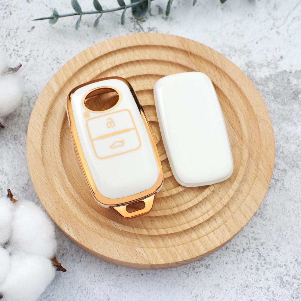 

Чехол-накладка на брелок с 3 кнопками из ТПУ для Toyota Yaris Ativ Raize Veloz Avanza Rush Perodua Daihatsu Shell Holder Protector белый