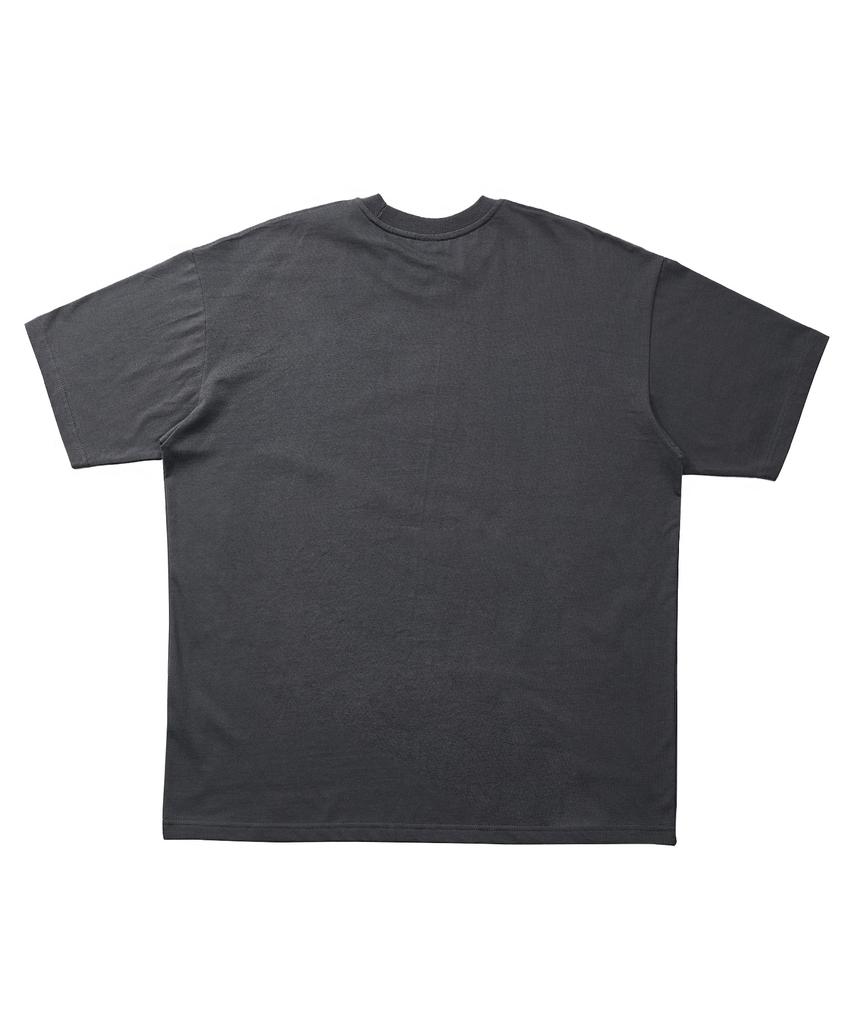 A NOTHING Mu-Wi Prt. Box 1/2 Tee (Charcoal)