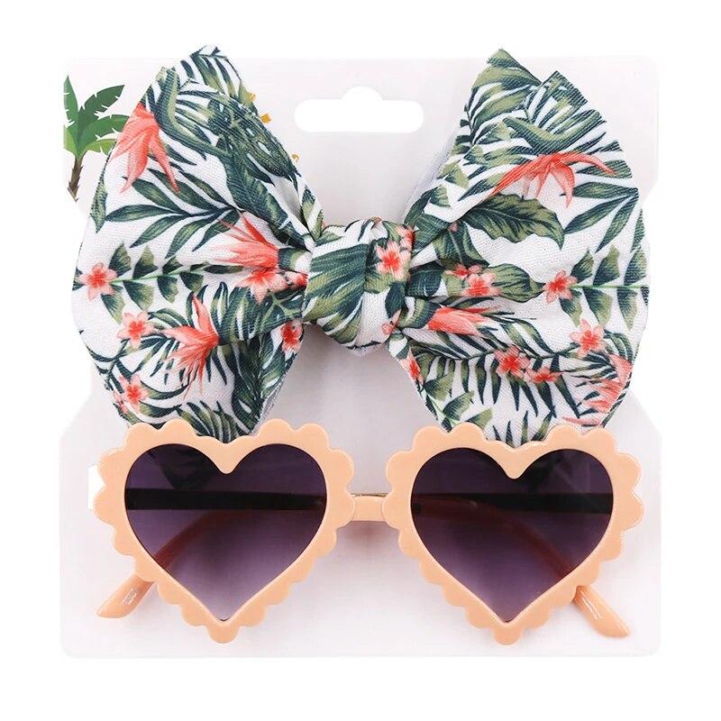 2Pcs/Pack Heart Dog Sunglasses Pet Dog Bows Cute Pet Grooming Bows Dog Hair Rubber Bands Photography Tool Pet Accessoires