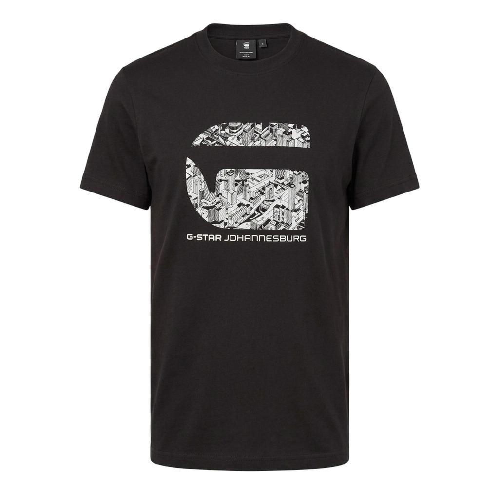 G-Star Mens LA Logo Crew Neck T-Shirt
