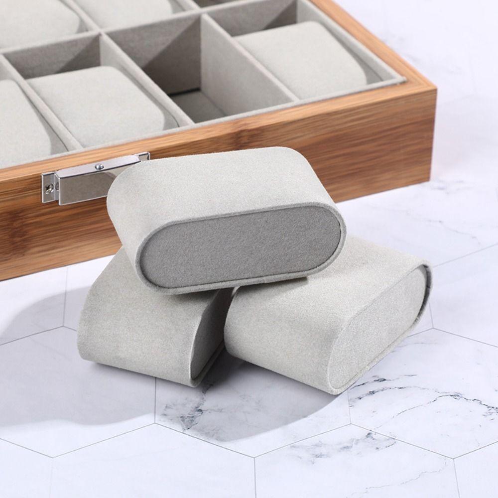 New 3/6 Slots Watch Storage Box Clear Window Dustproof Watch Tray Portable Wooden Watch Display Box