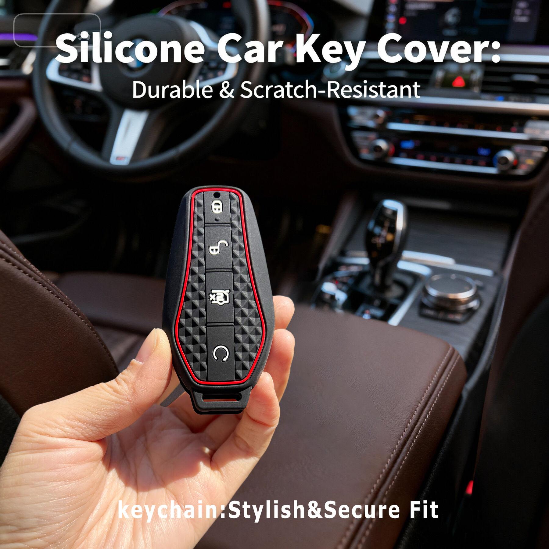 

For BYD Sealion 7 Seal Song Plus Dolphin King Atto 3 Qin Plus Tang Destroyer E7 Car Keychain Cover Key Caps Case Holder Fob