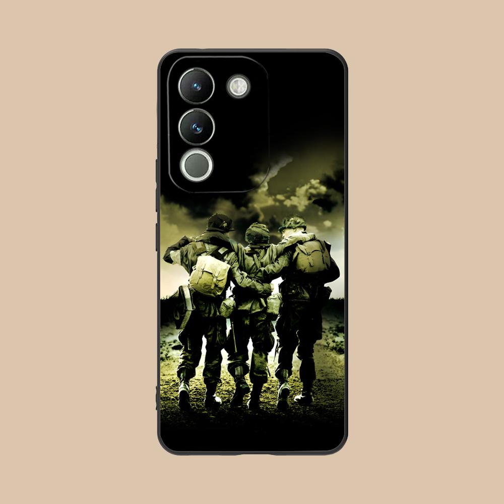 

Band of Brothers Phone Case for VIVO V60 V50 V40 V30 V29 V27 V25 V23 Pro Lite 5G Soft TPU Shockproof Cover vivo V23e