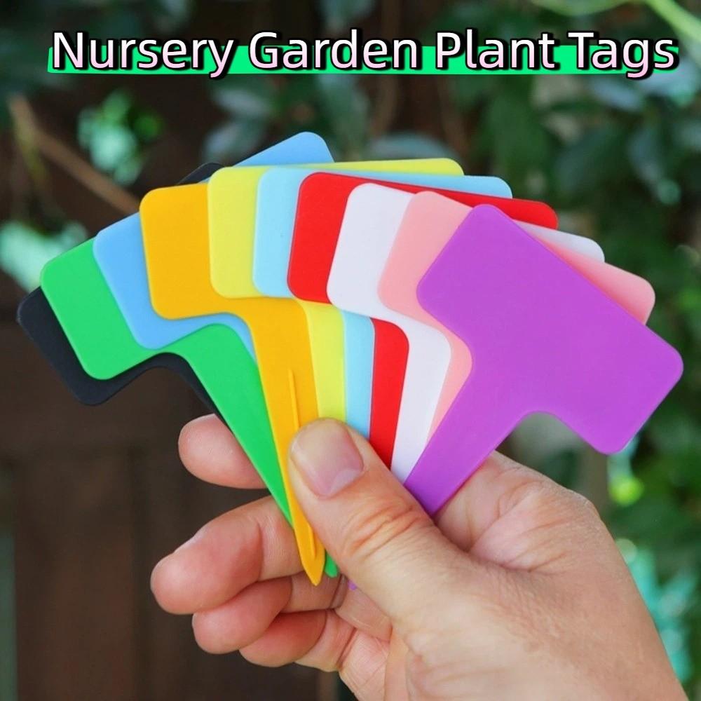 100PCS Thickened Stake Tags Moisture-proof Markers Label Plastic Writing Plate  Seedlings Tray