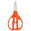 Stainless Steel Sharp Chicken Bone Food Scissors Vegetable Household Black Orange PP Handle Shears Barbecue with Nutcracker