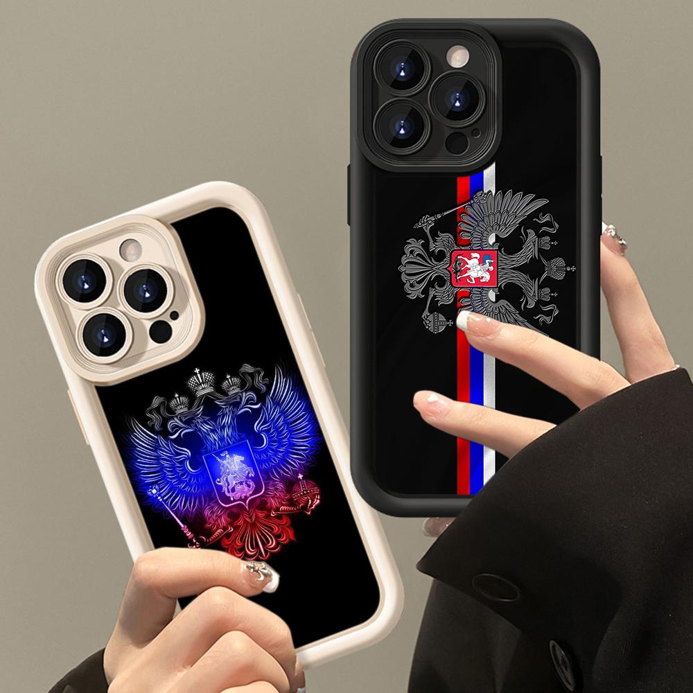 LZ15 Emblem of Russia design Silicone Phone Case for Xiaomi 11 Lite 5G 14T Redmi 14C 13C A3 Note 12 11 9 10 13 Pro Plus Shockproof Back Cover