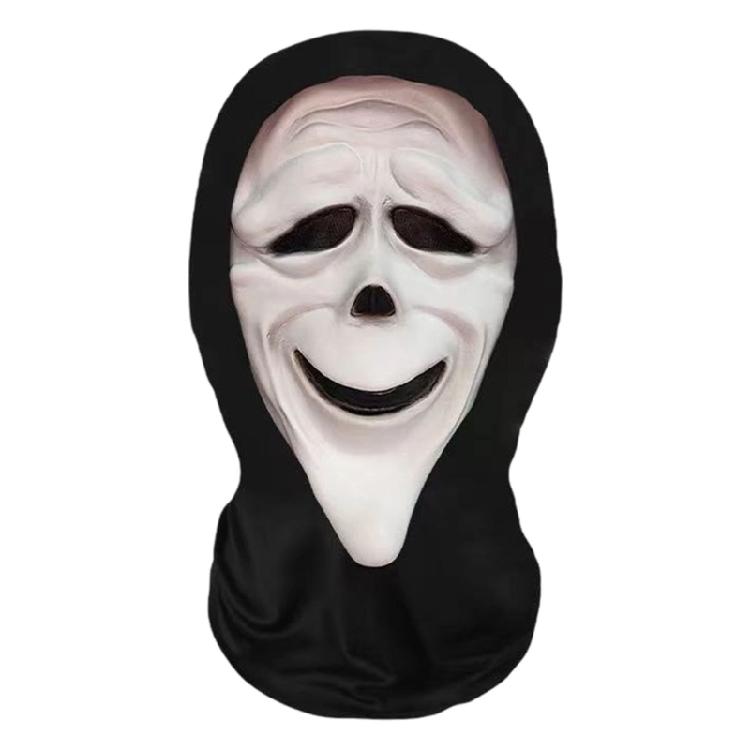 Comoda Maschera Facciale Teschio Realizzata in Tessuto di Poliestere per Feste in Costume Aggiunta di Personaggio a Tema