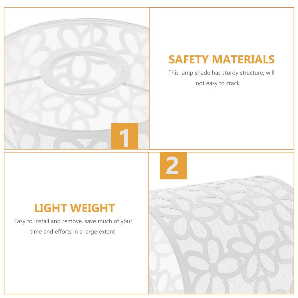 Decorative Metal Lampshade Five-petal Carved Hollow Lampshade For Table And Floor Lamp E27 Socket Pendant Lamp Shade 42mm