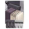 Top Mount Adjustable Wardrobe Clothing Rail Heavy Duty Pull-Out Closet Rod Wardrobe Hanger Rack Bar Ball Slide