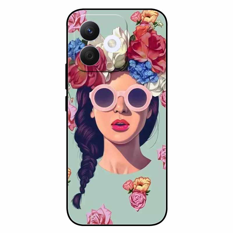 For Honor X60i Case Soft Silicone TPU Cat Lion Fashion Back Cover for Huawei Honor X60i 5G Cases HonorX60i Shockproof Cartoon