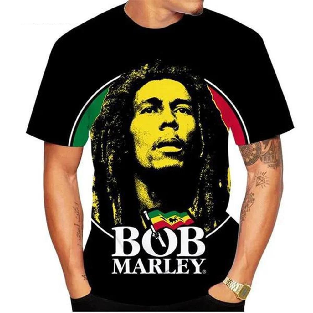 Men T-shirt SingerHip-hop Rock Rapper Street Fashion Classic Casual Outdoor Short-sleeveTop