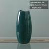 Emerald Green Ceramic Flower Vase Set