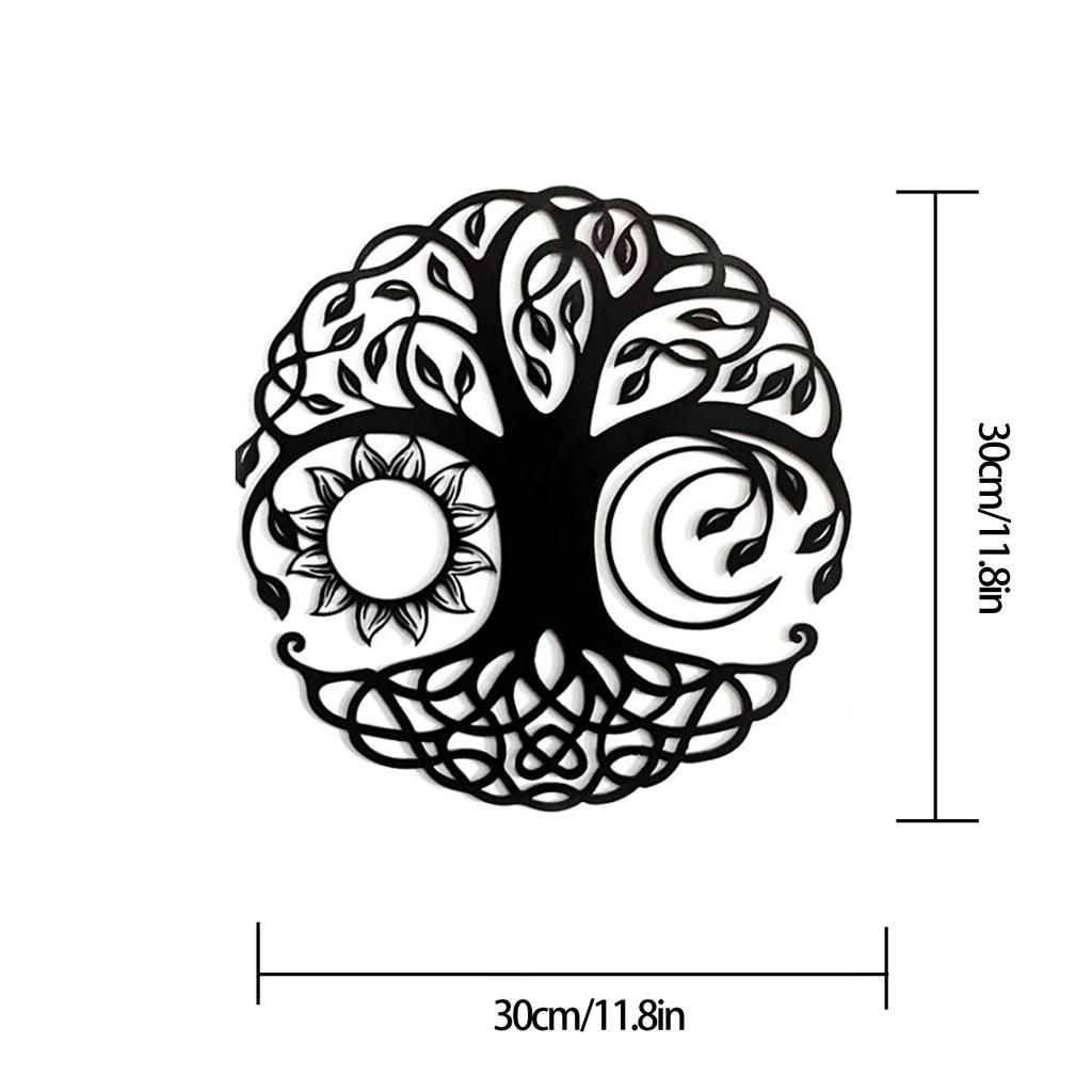 Tree Of Life Wall Art Metal Tree Of Life Wall Decor 11.02in Tree Of Life & Birds Metal Wall Plaque Metal Tree Pendant Decor