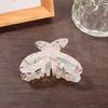 Hair Claw Hollow Butterfly Design Anti-slip Teeth Back Head Hair Clip Multiple Colors Available Versatile Hair Accessory