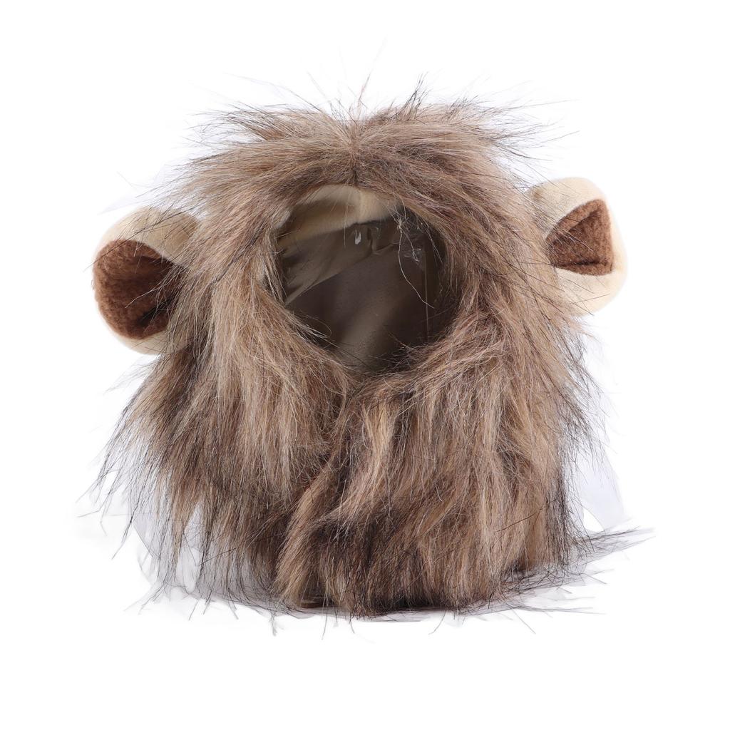 Mane Wig for Cat Strap On Cute Hair Cat Clothes Funny Pet Headwear Furry Costumes for Cats Small Dogs