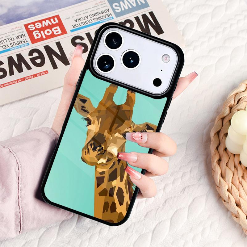 Giraffe Anime Cute Phone Case For IPhone 17 16e 15 14 13 12 11 Pro Max Air Mini Soft Protective Cover