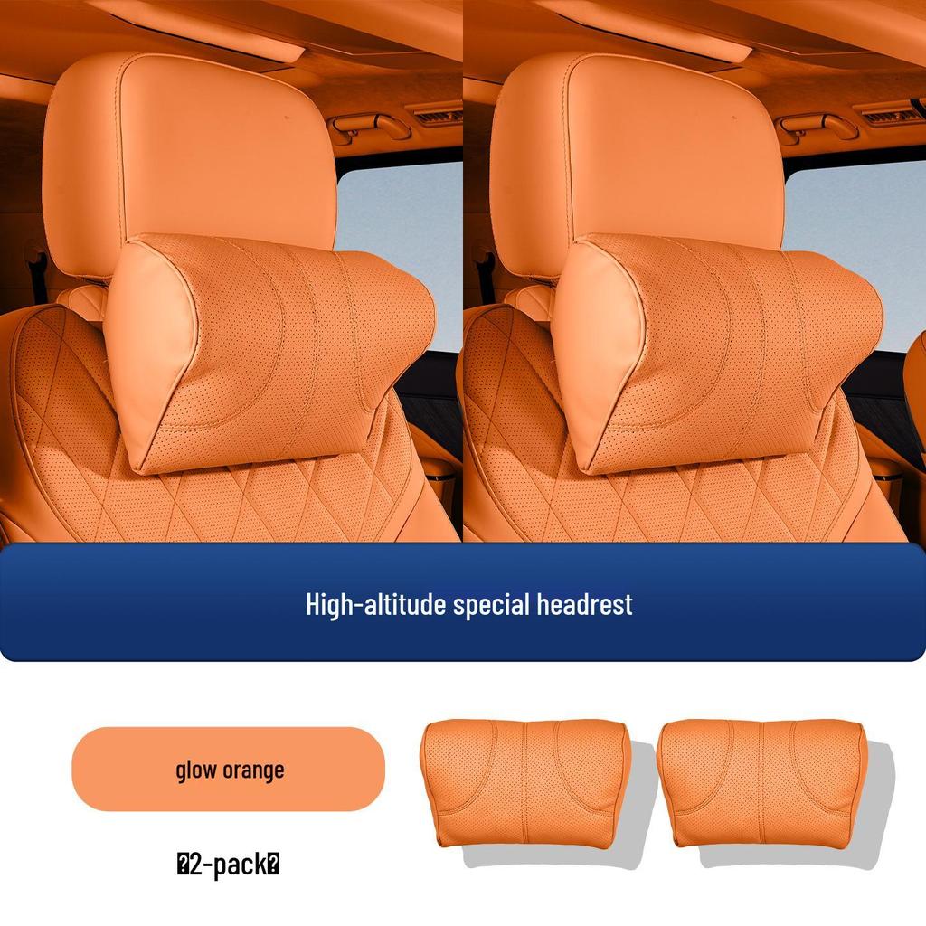 Compatible Wey Gaoshan 7/8/9 Headrest & Lumbar Support Pillow for Car Interior Neck Protection