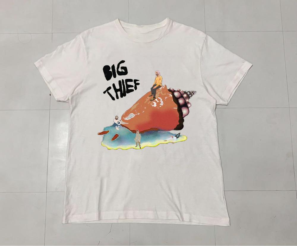 Футболка с улитой Альбом Big Thief группа Взрослая Хлопок Унисекс Футболка ED012 Унисекс Футболка XXXL