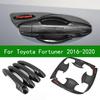 For Toyota Fortuner AN160 2015- Car Door Handle Bowl Cover,carbon Fiber Pattern Door Handle Cover Trim 2016 2017 2018