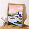 Wooden Photo Frame Desk Wall Display Modern Minimalist A3 A4 16inch 4K 8K Rectangle Picture Home Office Decor