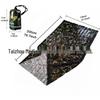 Camouflage Thermal Insulation PE Sleeping Bag, 25 Micron, Orange/Green