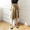 Dámská ležérní sukně Jaro a léto Jednoduché Retro Móda Závěs Středně dlouhá Volná sukně do A Šik Elegantní Dámský Trend