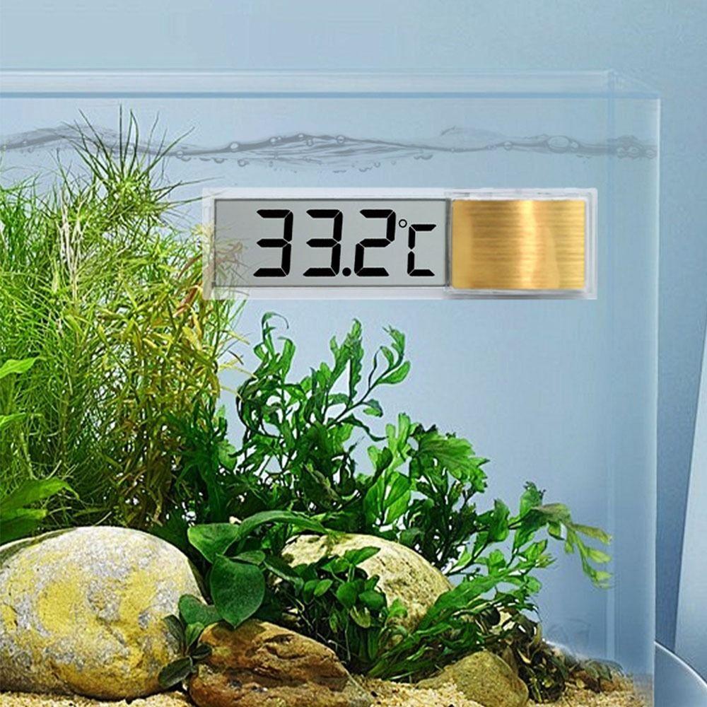3D Digital Aquarium Thermometer Waterproof Water Temperature Meter  Turtle Habitat