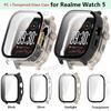 For Realme Watch 5 Case Cover Protective Shell Bumper For Realme Watch5 Full Screen Protector Tempered Glass Film Accessory